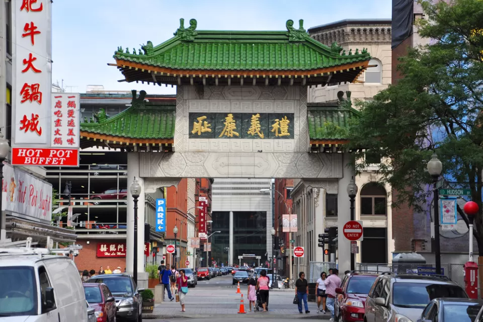Chinatown gate, Boston